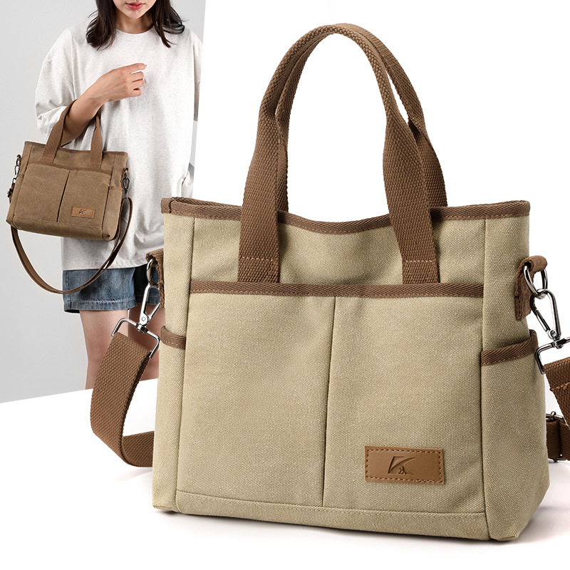 Luxury Bags Korea - Новая повседневная парусиновая сумка, большая вместительная