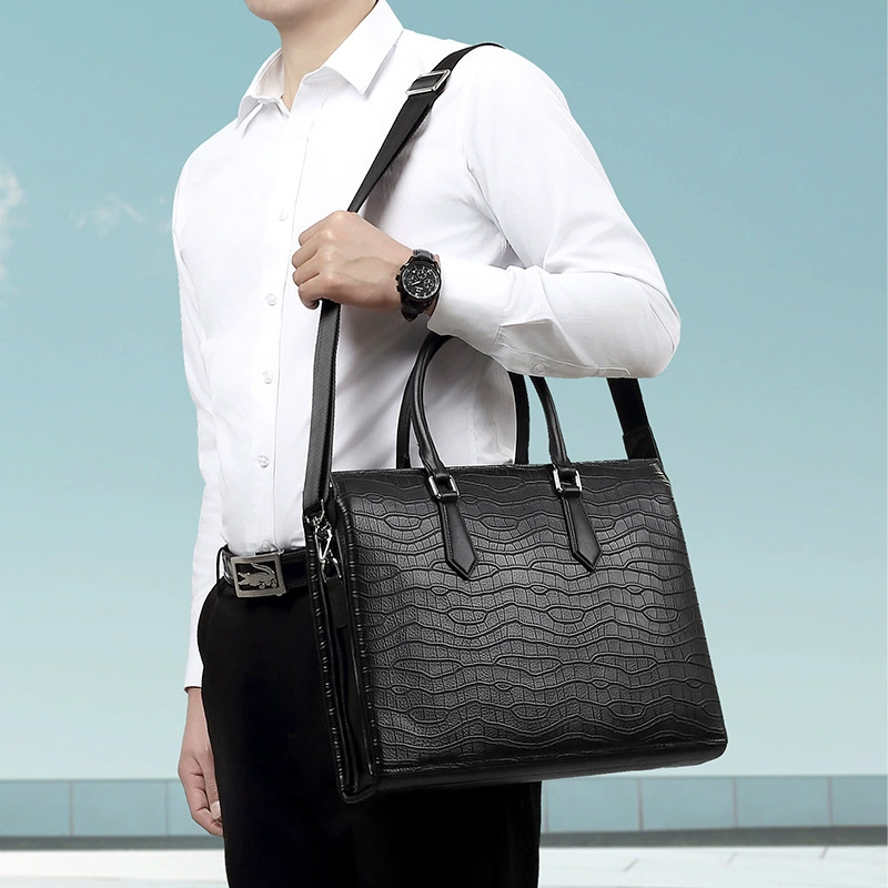 Laptop Bag Leather 15 - Роскошный мужской портфель из натуральной кожи