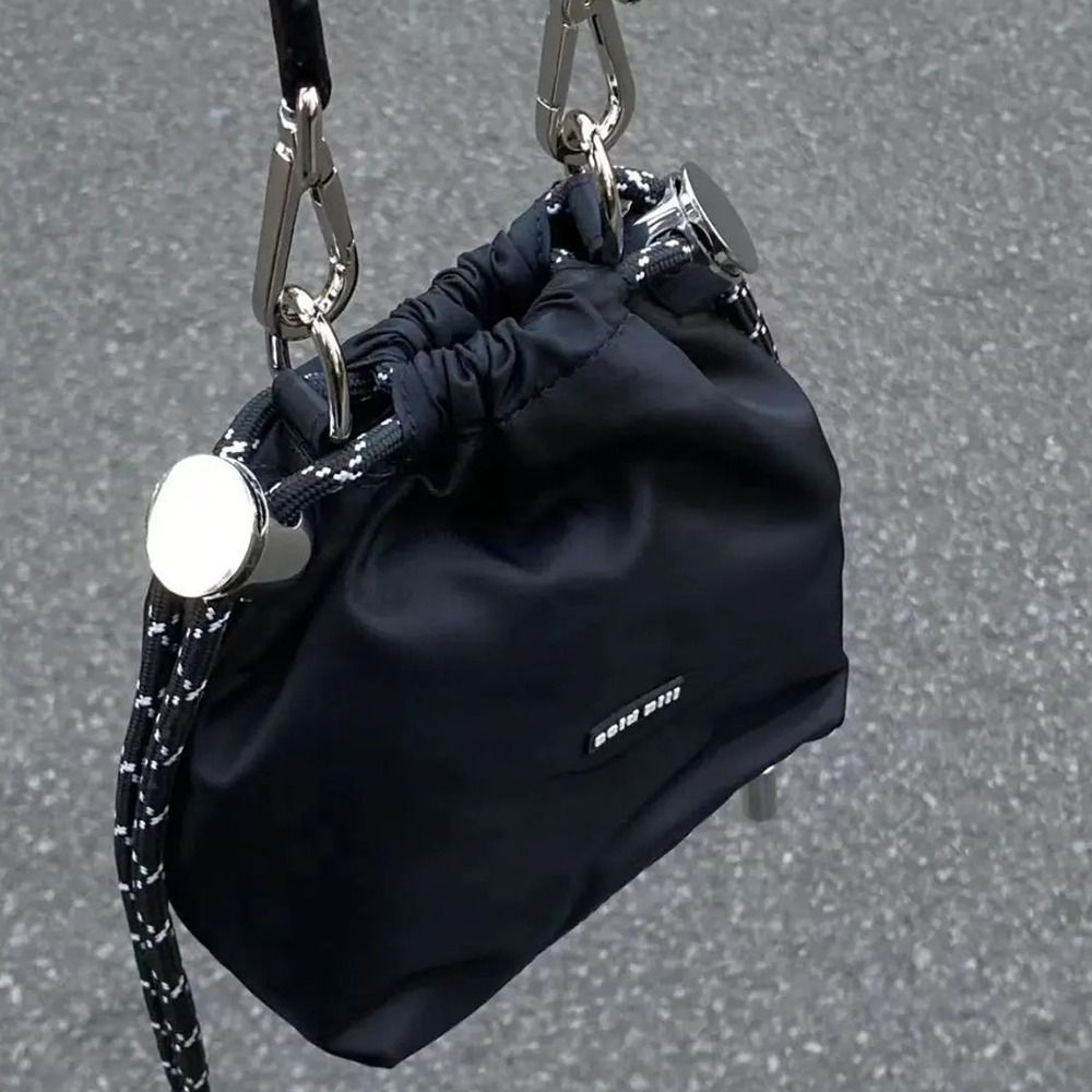 Luxury Bags Korea - Прохладная черная сумка-ведро в корейском стиле