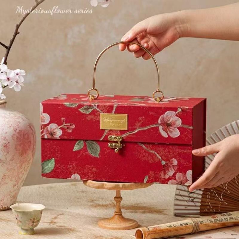 Luxury Bags List - Утолщенная разноцветная металлическая ручная подарочная коробка,