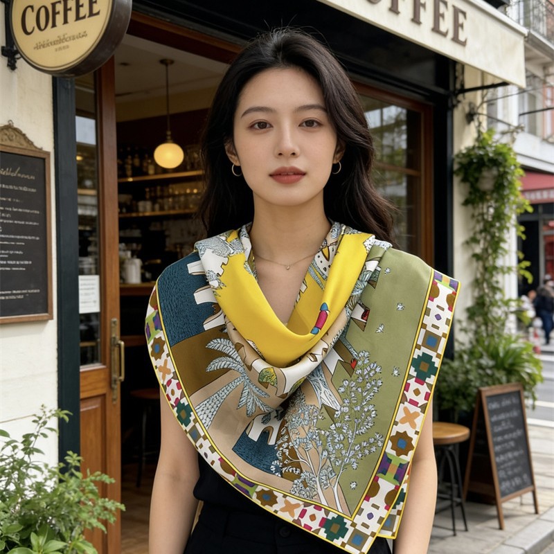 Квадратный шелковый платок 90  – обзор и цена Luxury Bags Designer