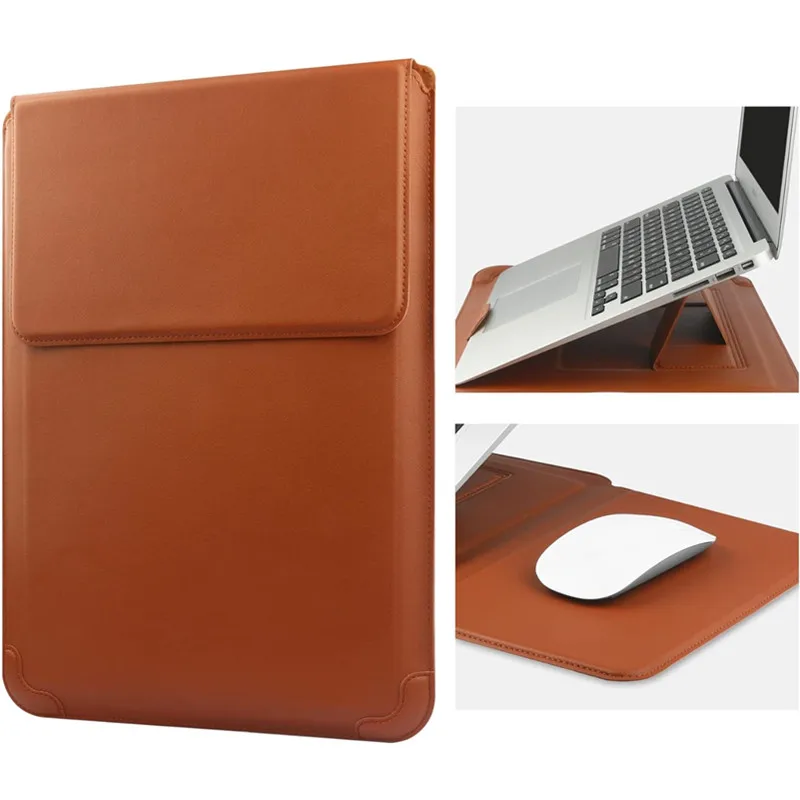 Портативный кожаный чехол для  – обзор и цена Laptop Bag Leather 15