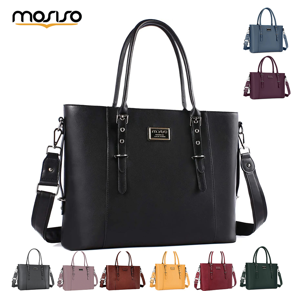 MOSISO большая сумка для женщи – обзор и цена Laptop Bag Leather 15