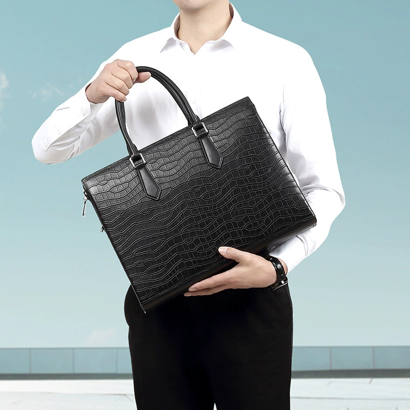 Роскошный мужской портфель из  – обзор и цена Laptop Bag Leather 15