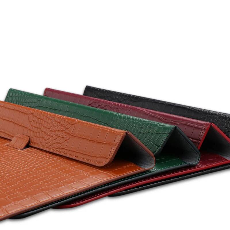 Чехол-конверт OUIO из крокодил – обзор и цена Laptop Bag Leather 15