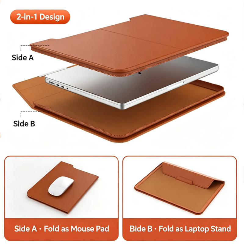 Чехол для ноутбука 13-14/15-16 – обзор и цена Laptop Bag Leather 15